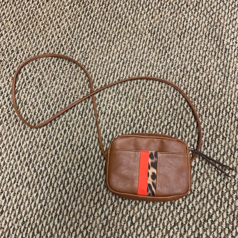 Small faux leather crossbody bag